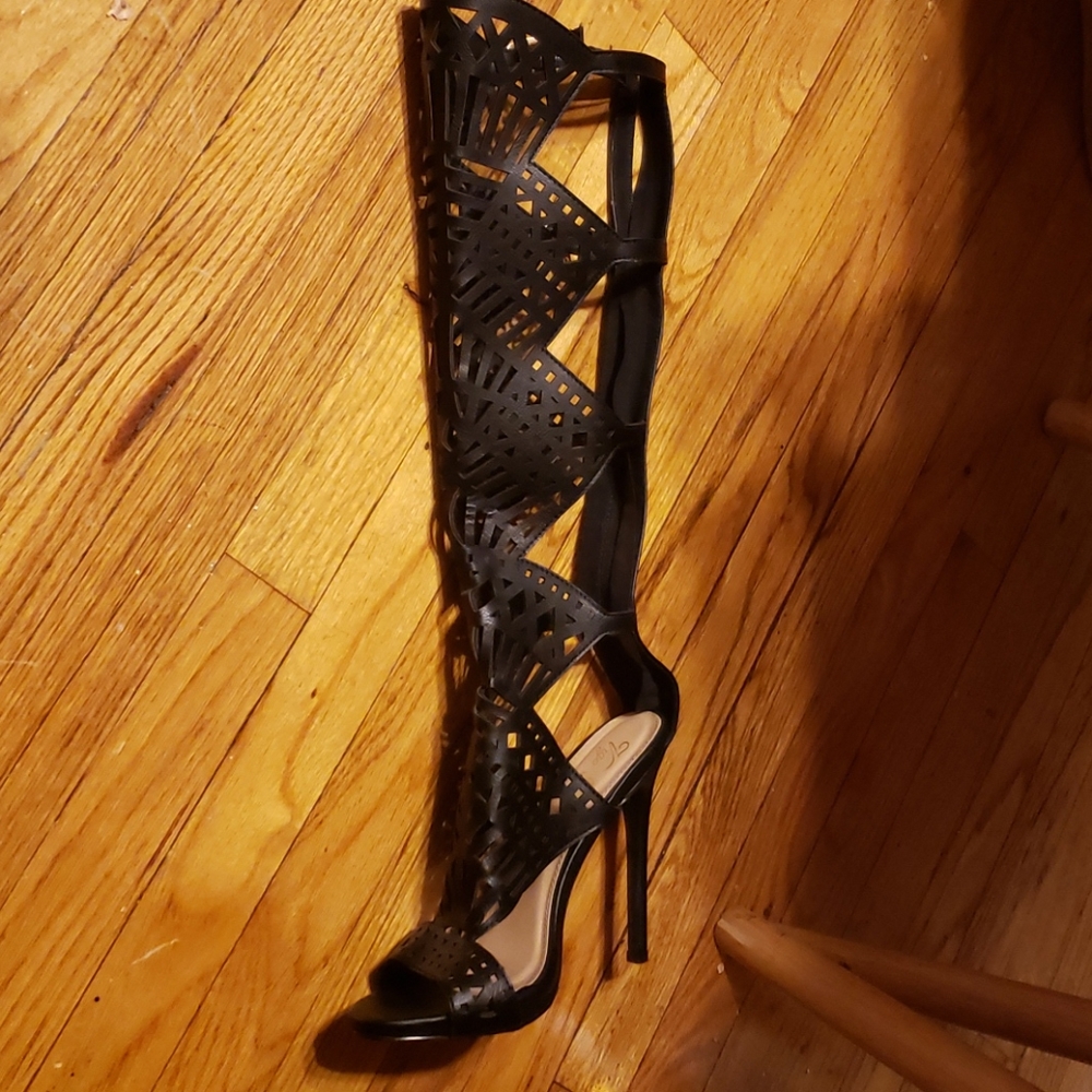 Vigo Foine Knee-high Stiletto-heel Gladiator Hee - Picture 5 of 12